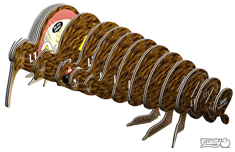 EUGY 3D Brown Kiwi | Kitset Model
