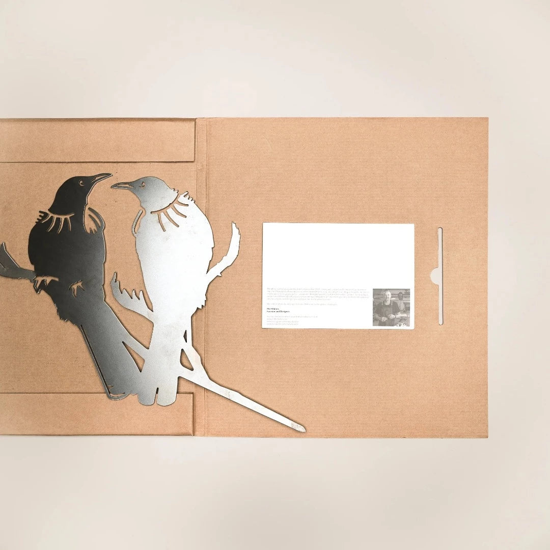 Tūī Twosome Metalbird