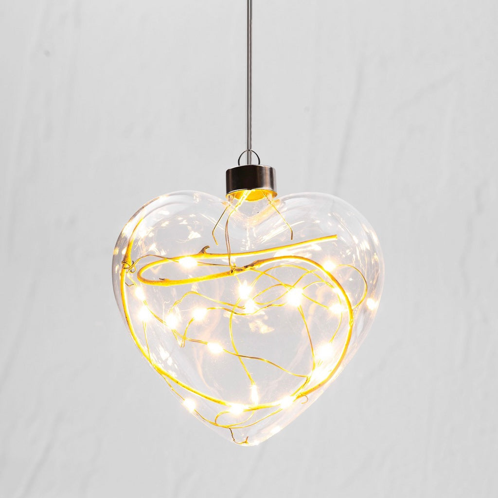 Heart Hanging Glass Light