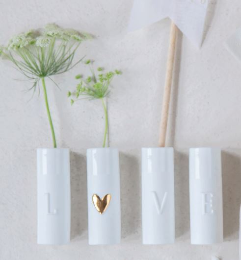Love Mini Vases | Set Of 4