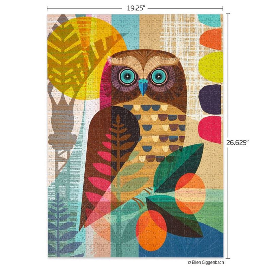 Ruru Owl 1000 Pce Jigsaw Puzzle