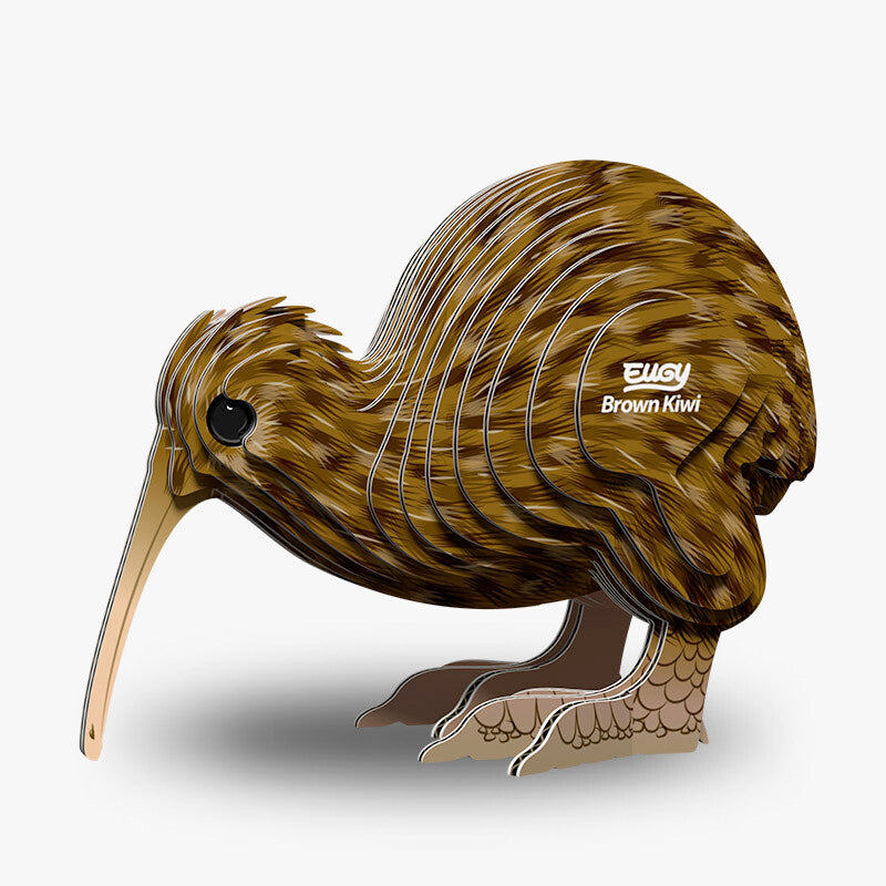 EUGY 3D Brown Kiwi | Kitset Model