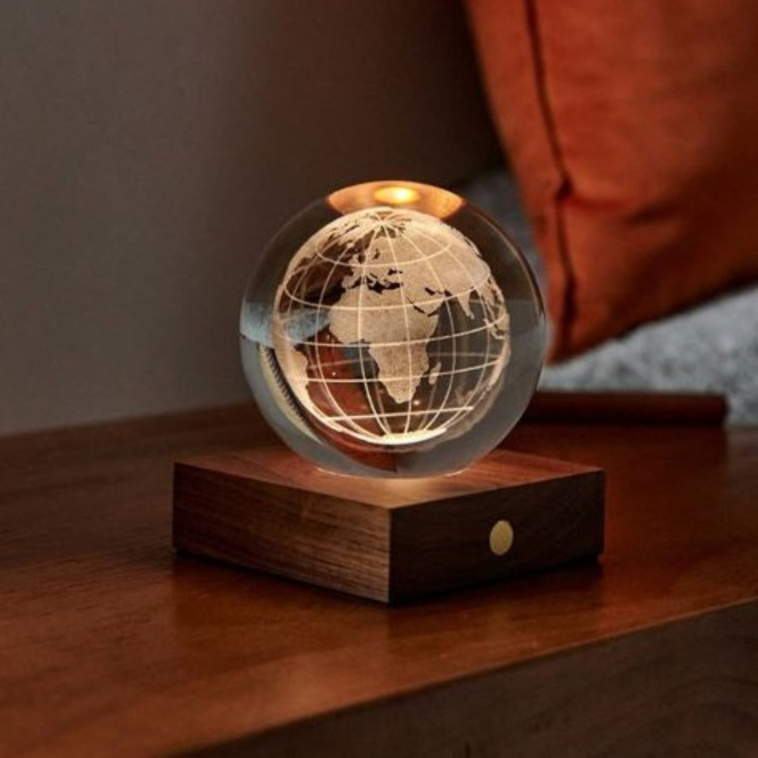 World Globe Crystal Light