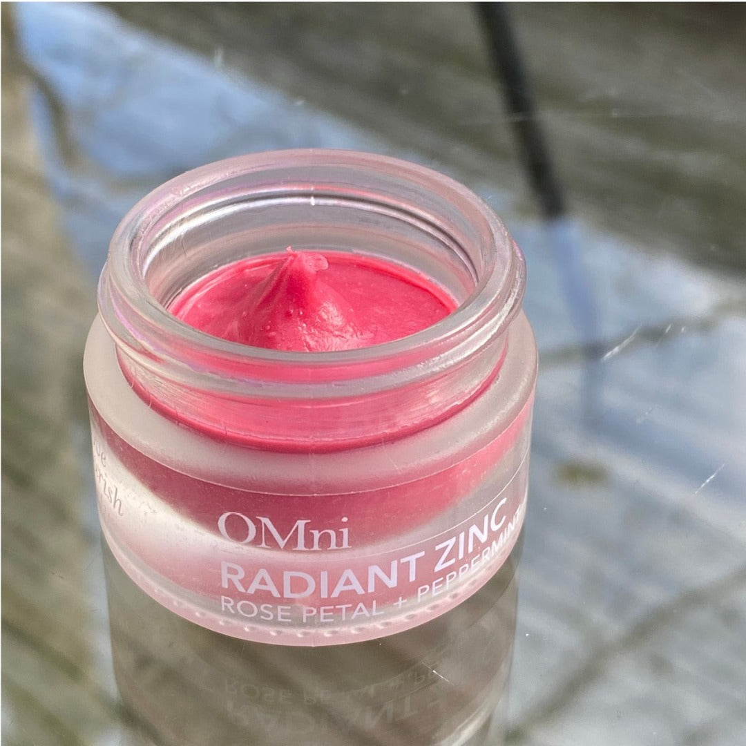 OMni RADIANT ZINC Rose Petal + Peppermint