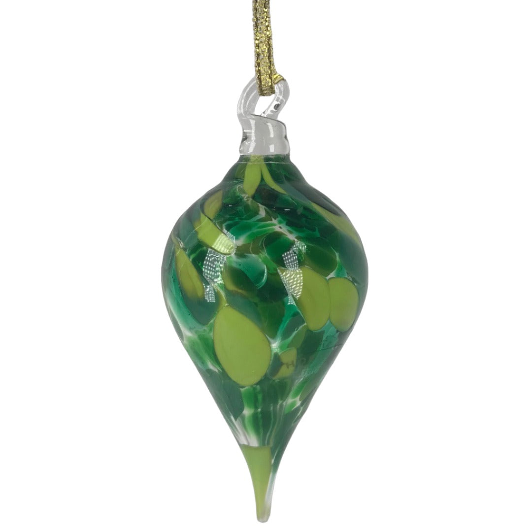 Teardrop Glass Christmas Baubles