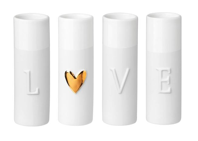 Love Mini Vases | Set Of 4