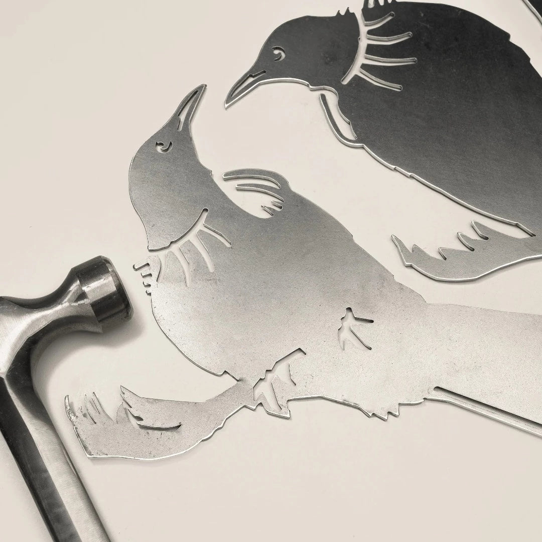 Tūī Twosome Metalbird