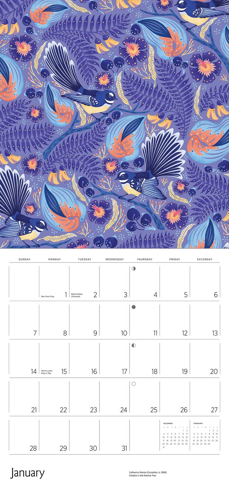 2024 Pomegranate - Folklore & Flora Wall Calendar
