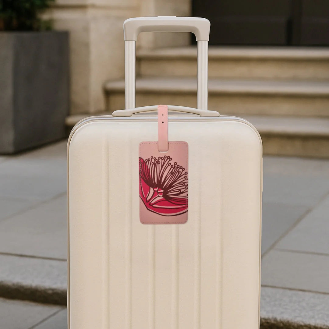 Luggage Tag | Pink Pohutakawa