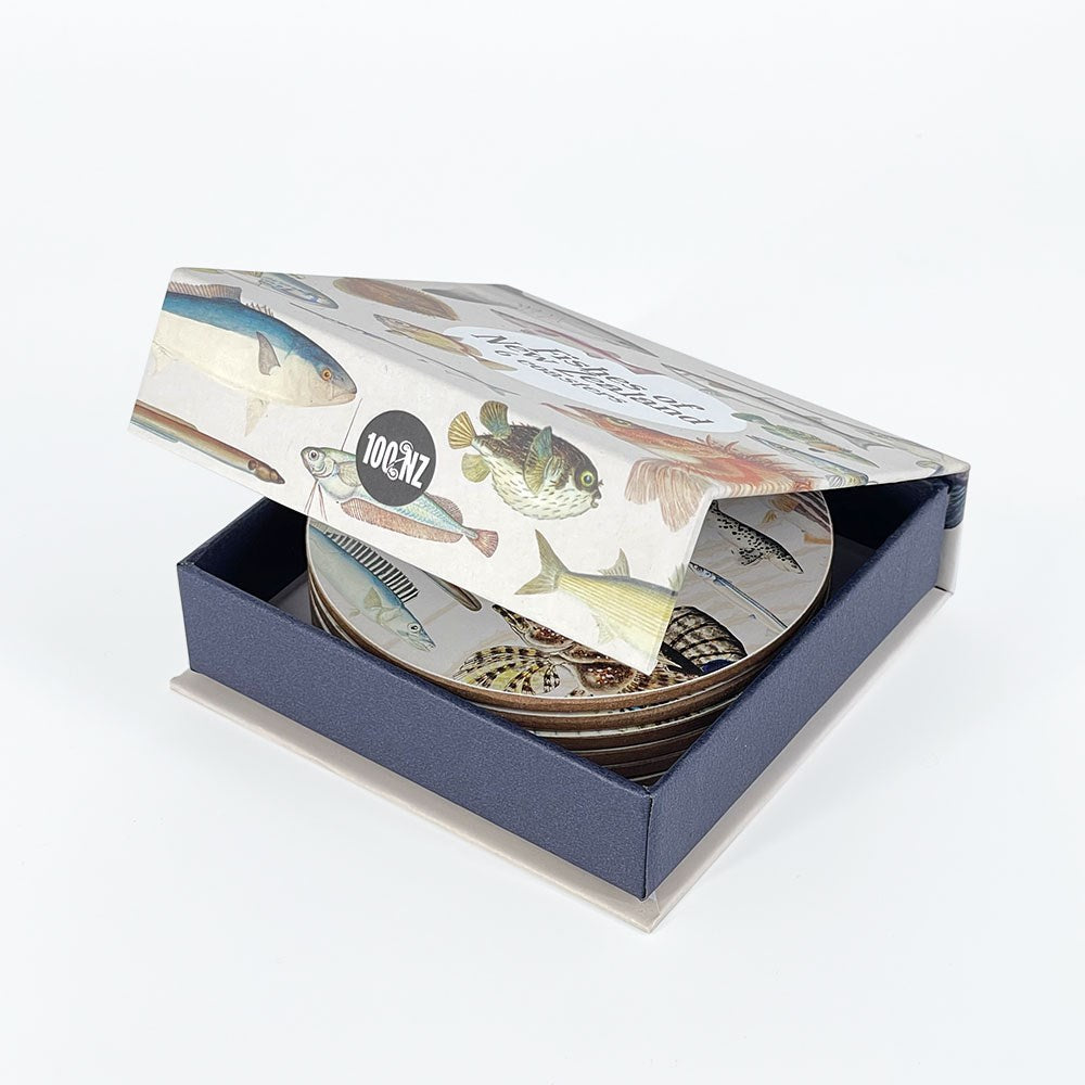 Fishes Of NZ Coasters | Boxed Set Of 6