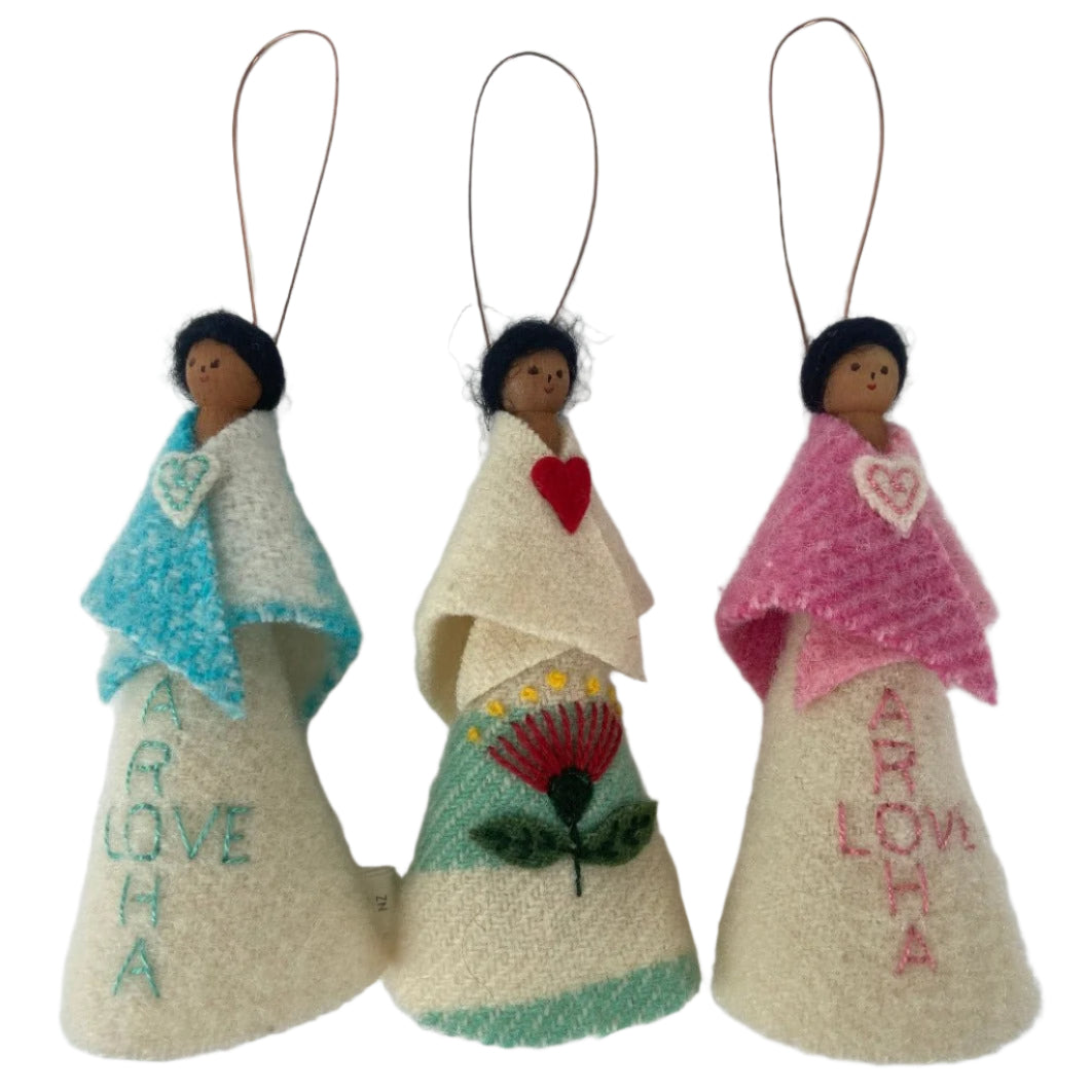 Stitched Skirt Peg Dolls