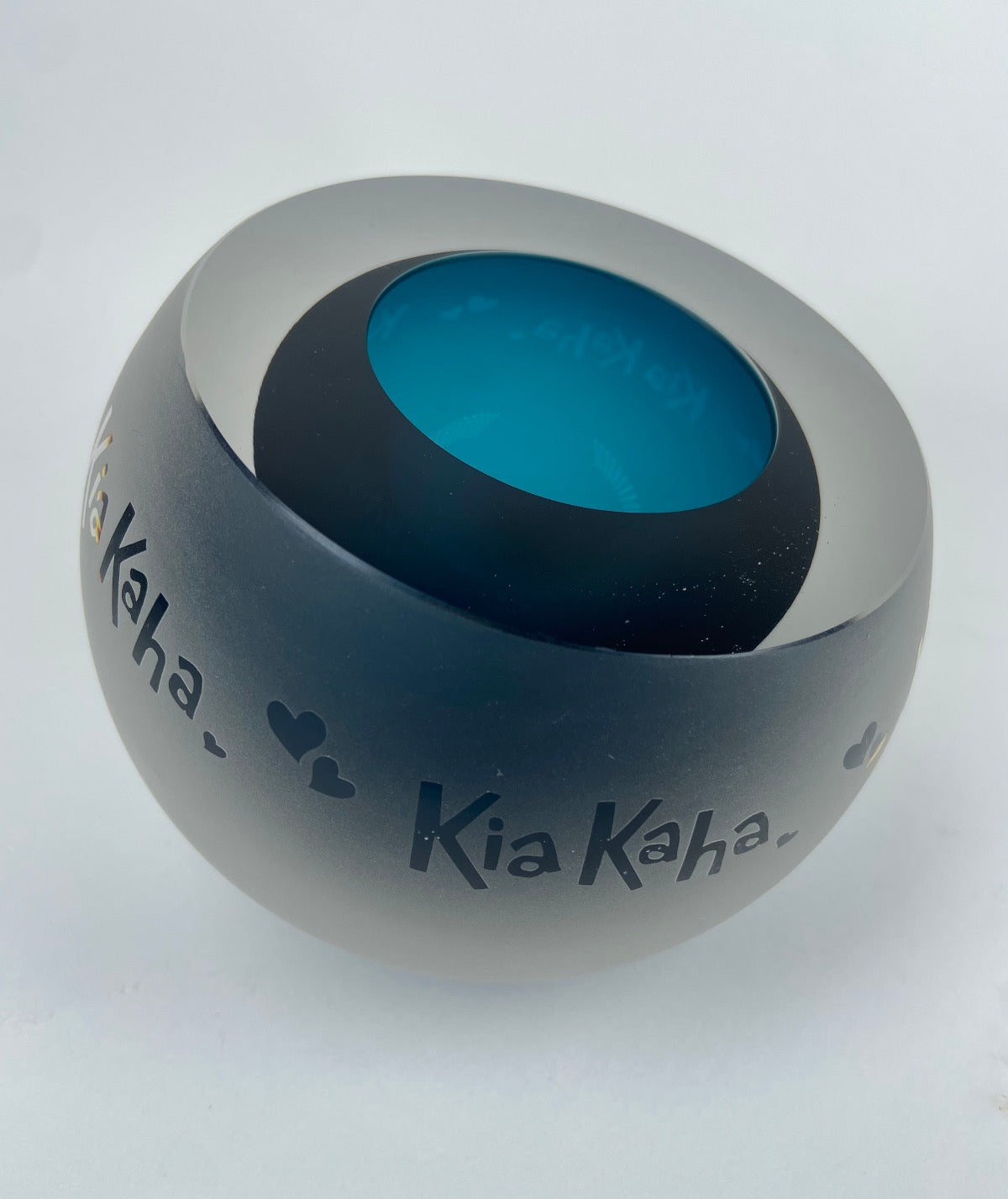 Frosted Kia Kaha Geode Steel Blue