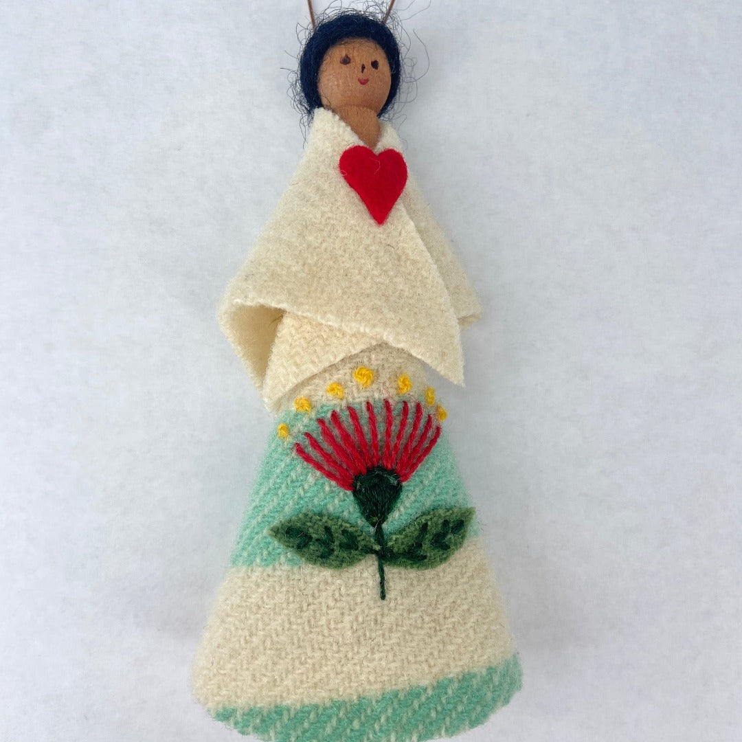 Stitched Skirt Peg Dolls