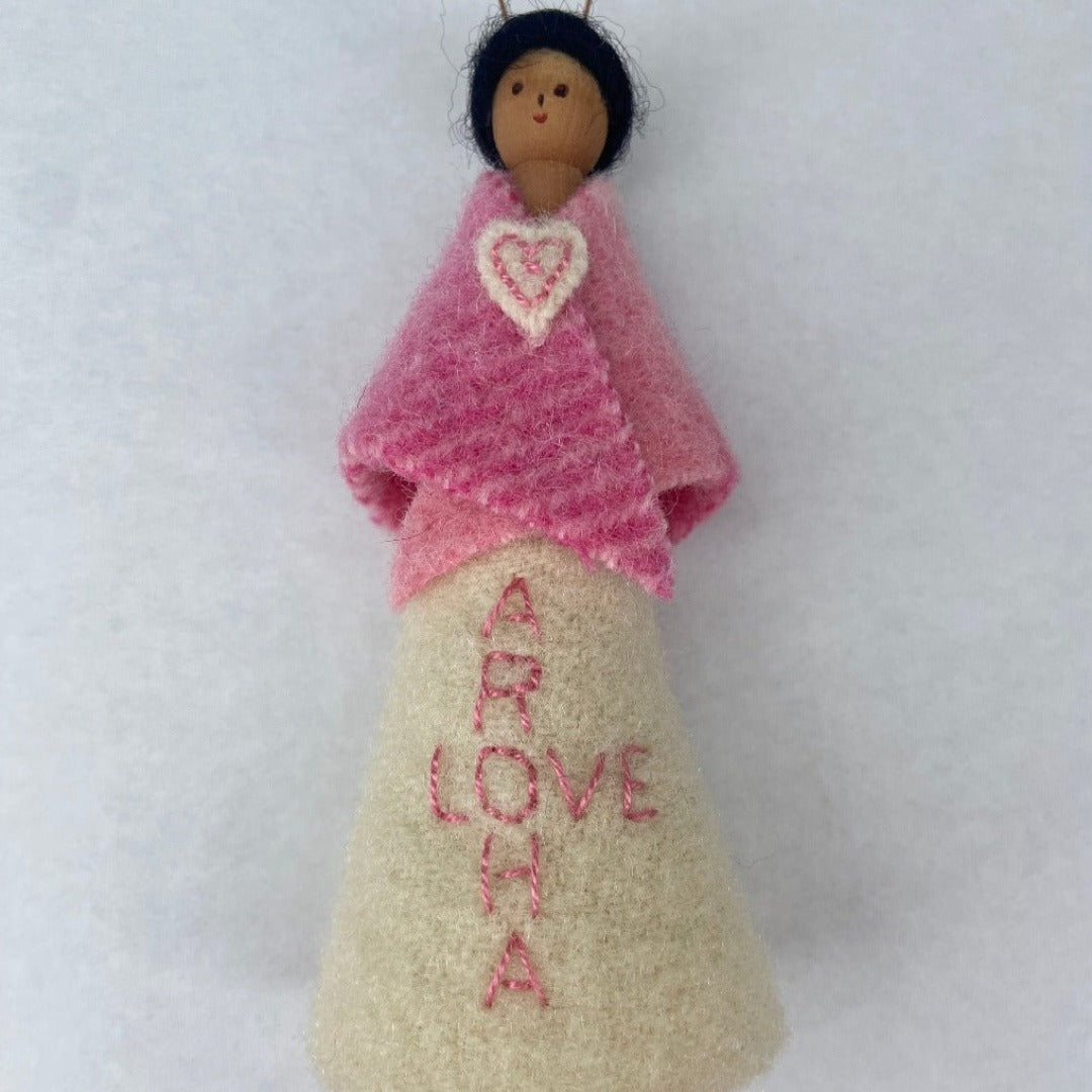 Stitched Skirt Peg Dolls