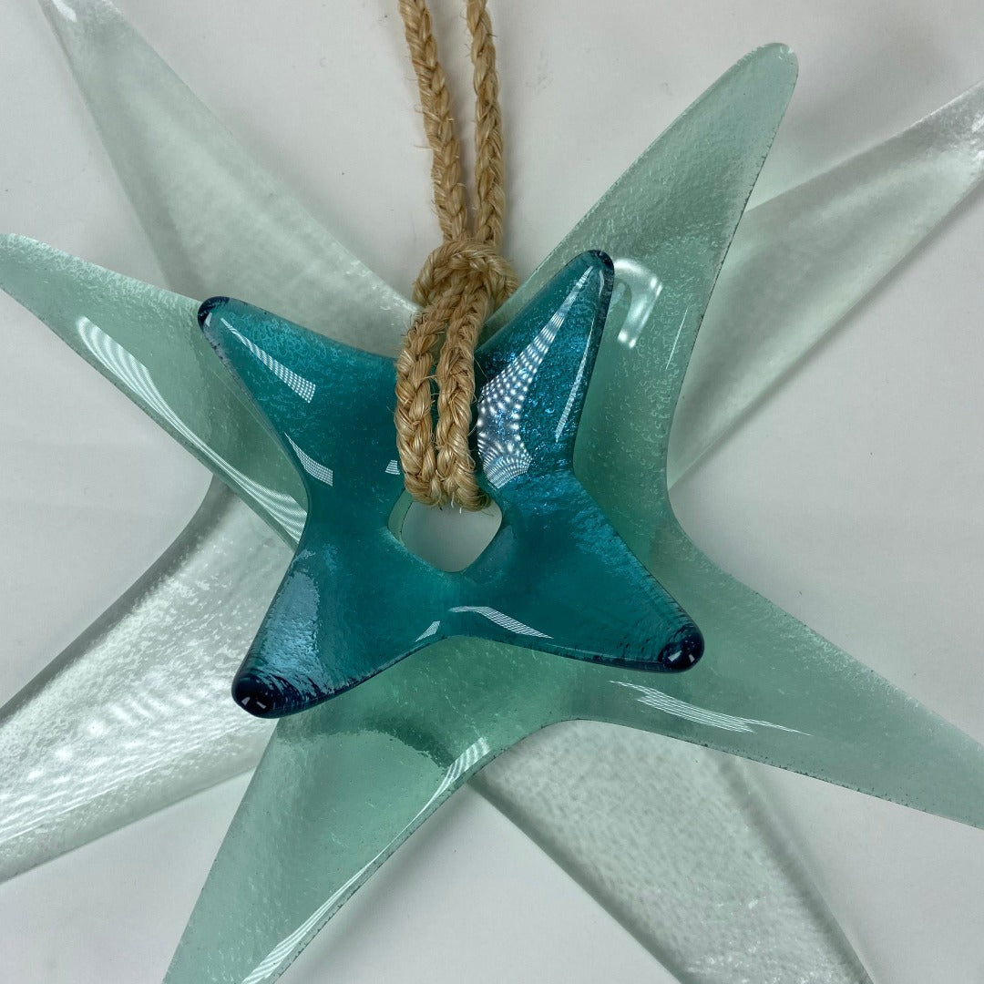 Triple Star Glass Wall Sculpture