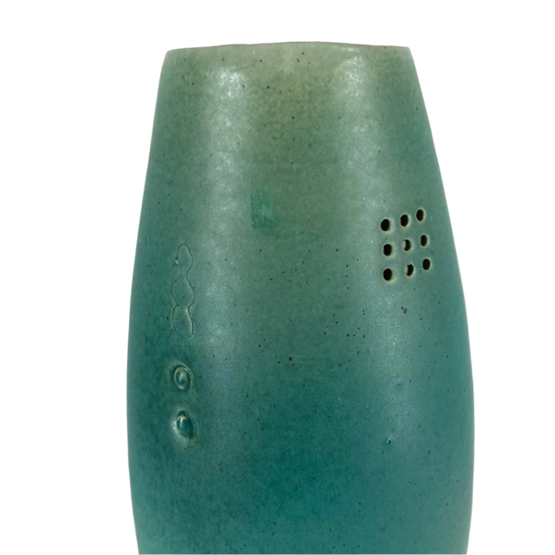 Tall Thrown Vase Turquoise