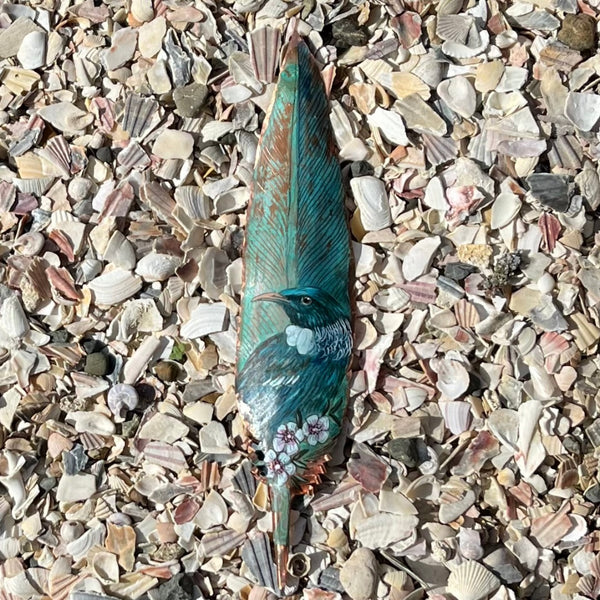 Tui On Copper Feather