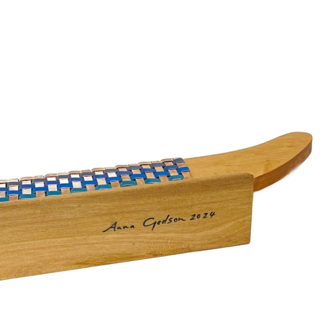 Copper & Blue Aluminium Waka On Plinth