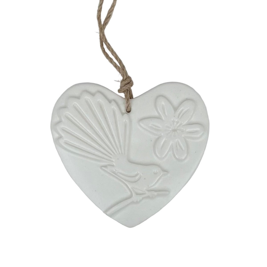 Fantail Ceramic Heart