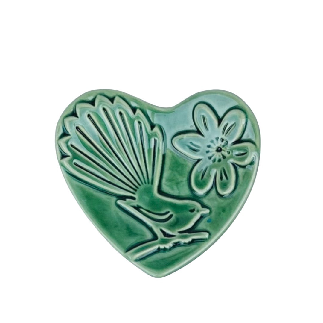 Fantail Ceramic Heart Dish