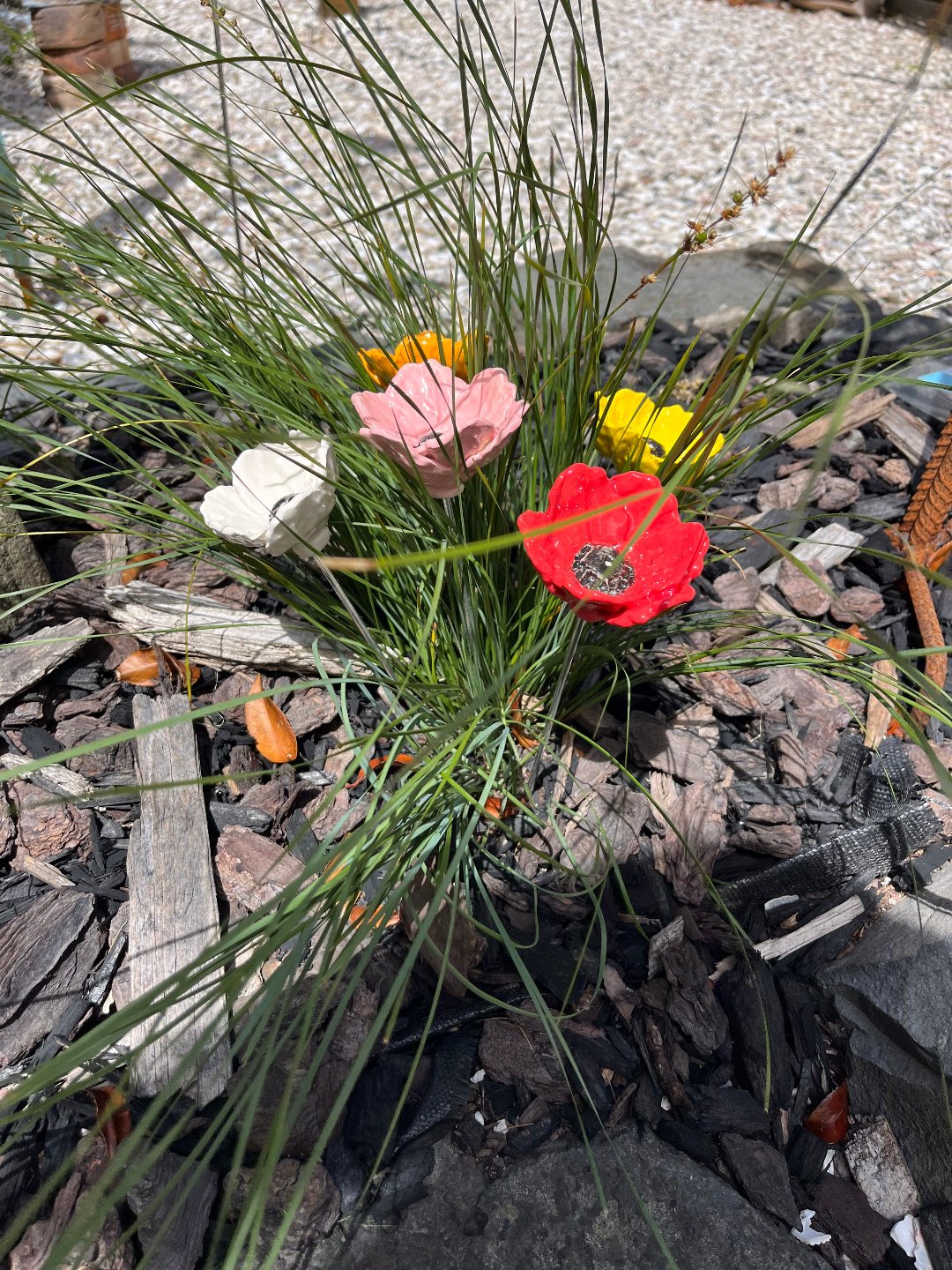 Ceramic Poppies Colourful Mix | Box Of 5