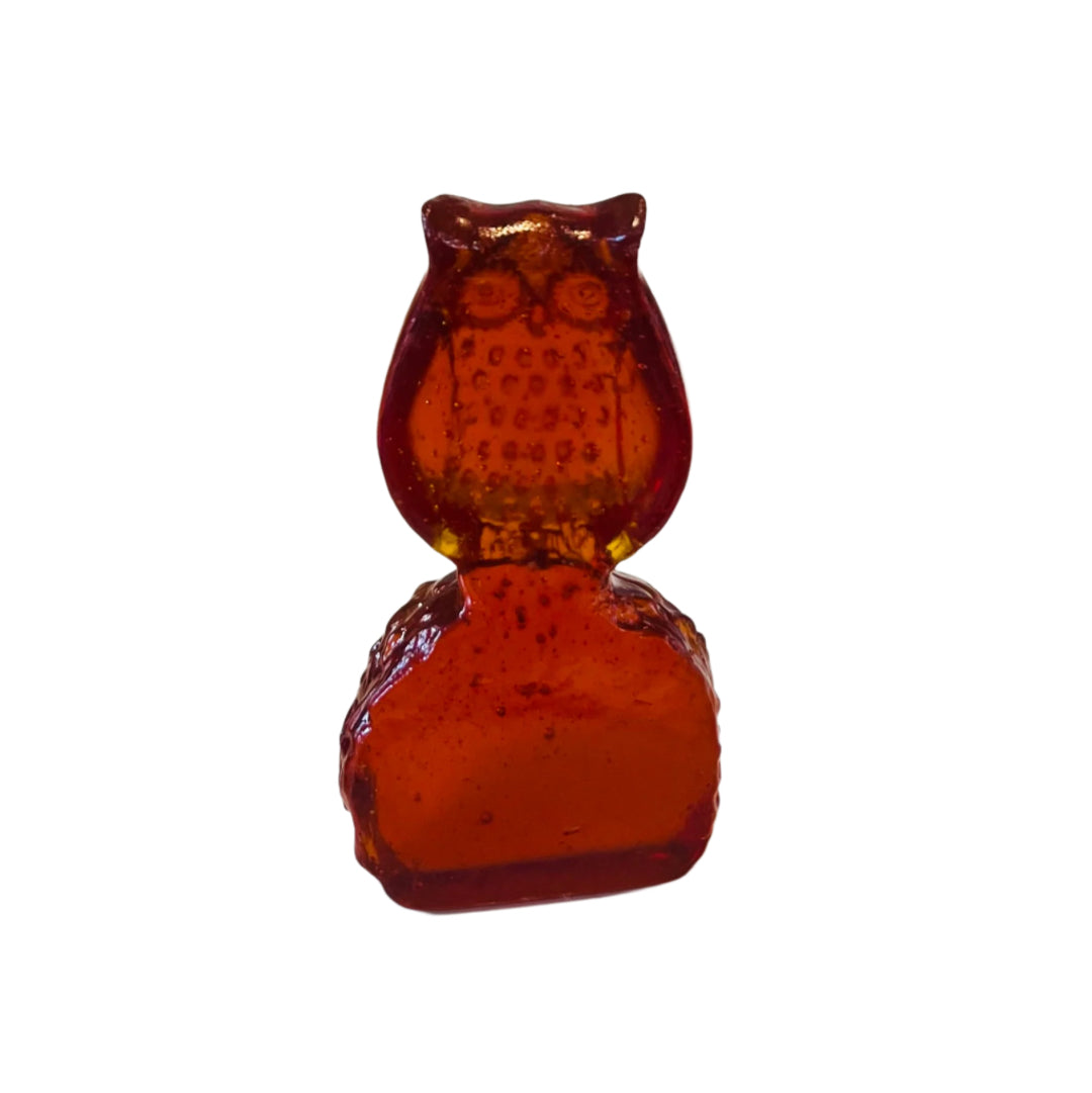 Savvy | Small Amber Glass Owl