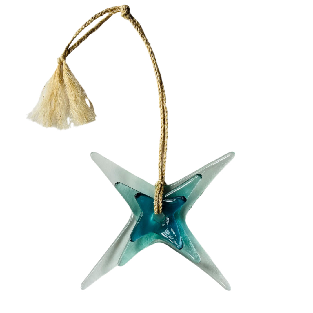 Triple Star Glass Wall Sculpture