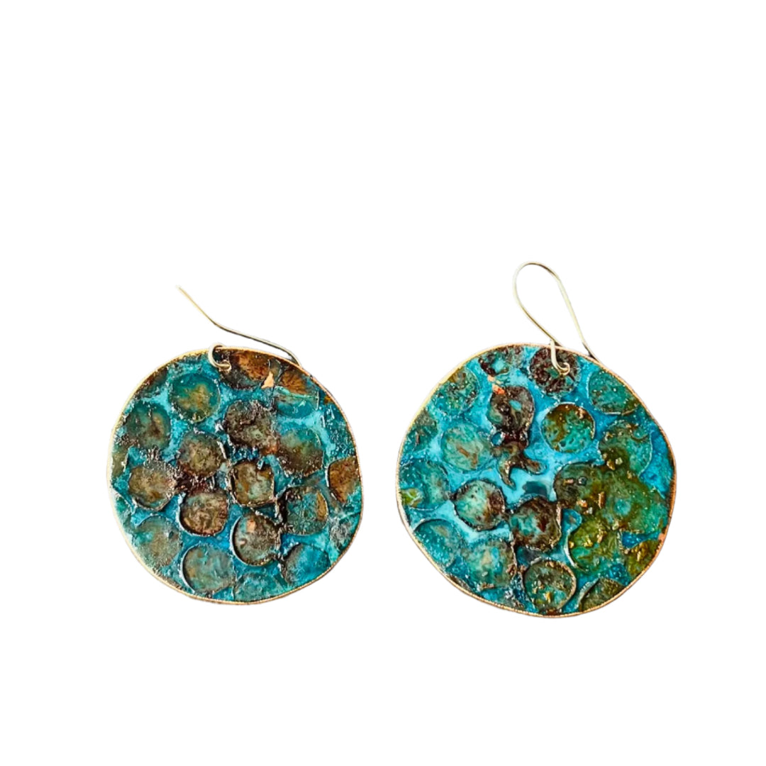 Large Disc Earrings