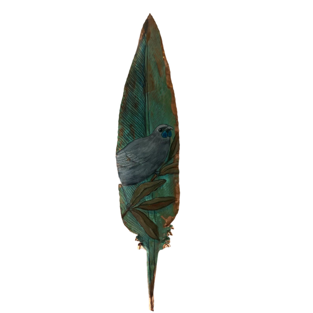 Kōkako On Copper Feather