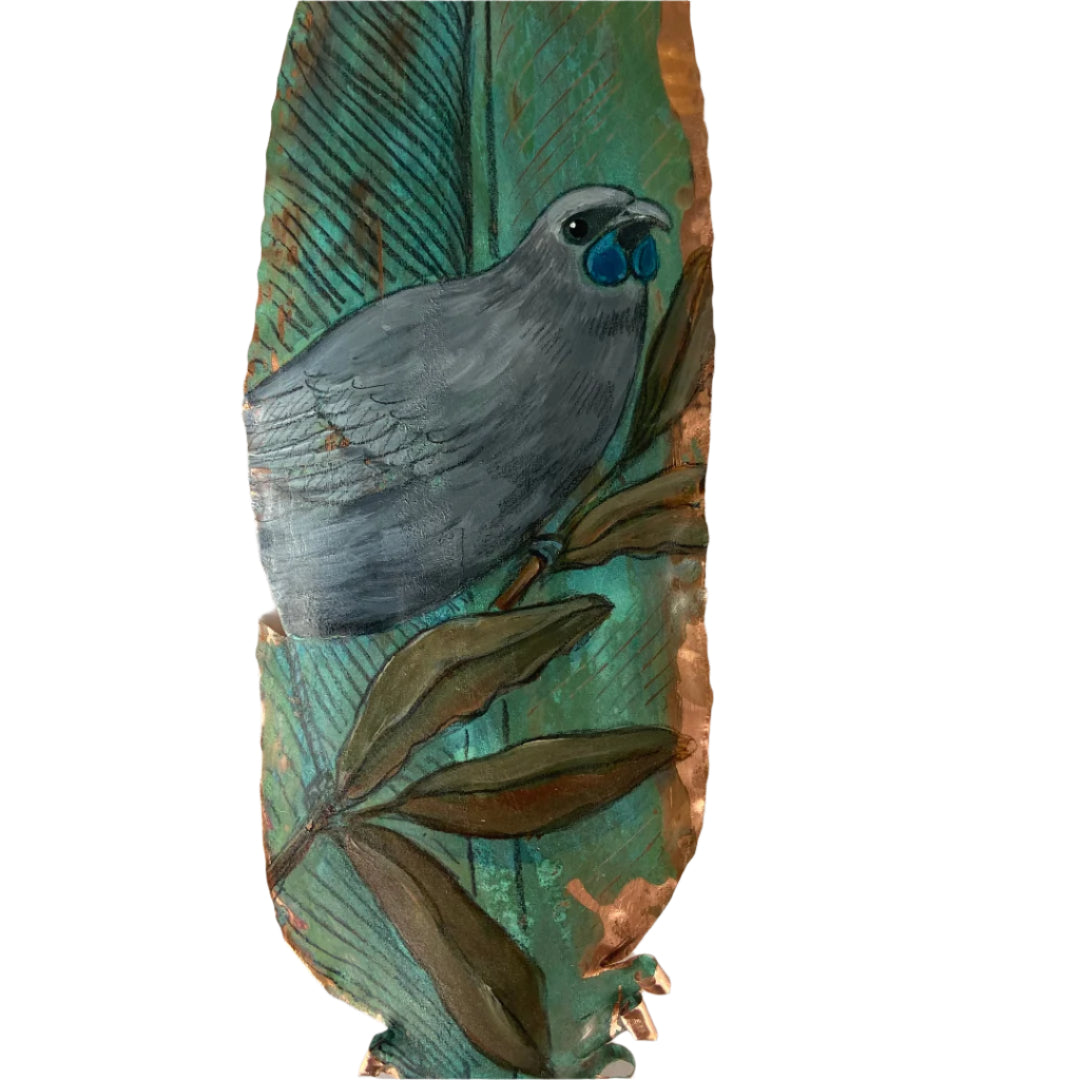 Kōkako On Copper Feather