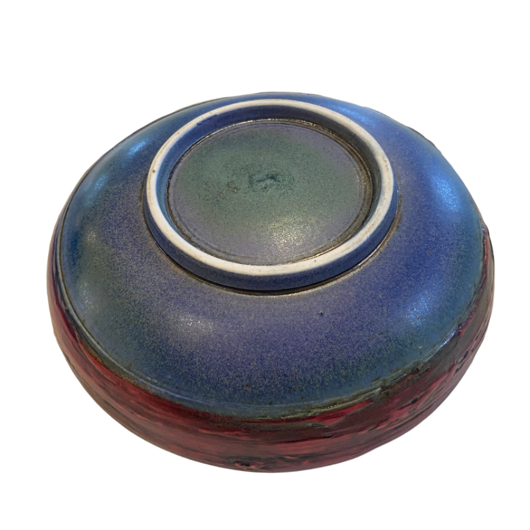 Shallow Bowl Red | Blue