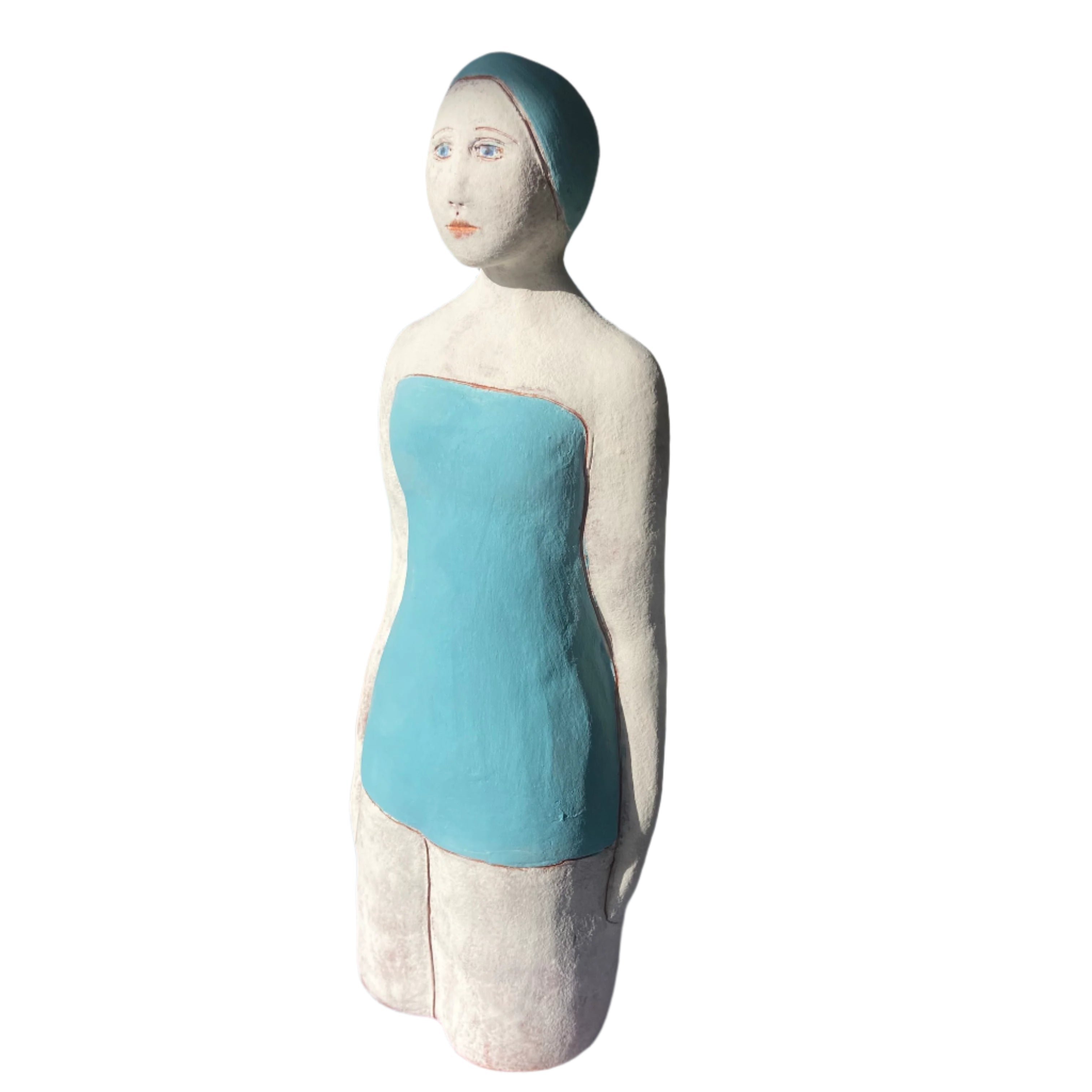 Swimmer In Blue Cap