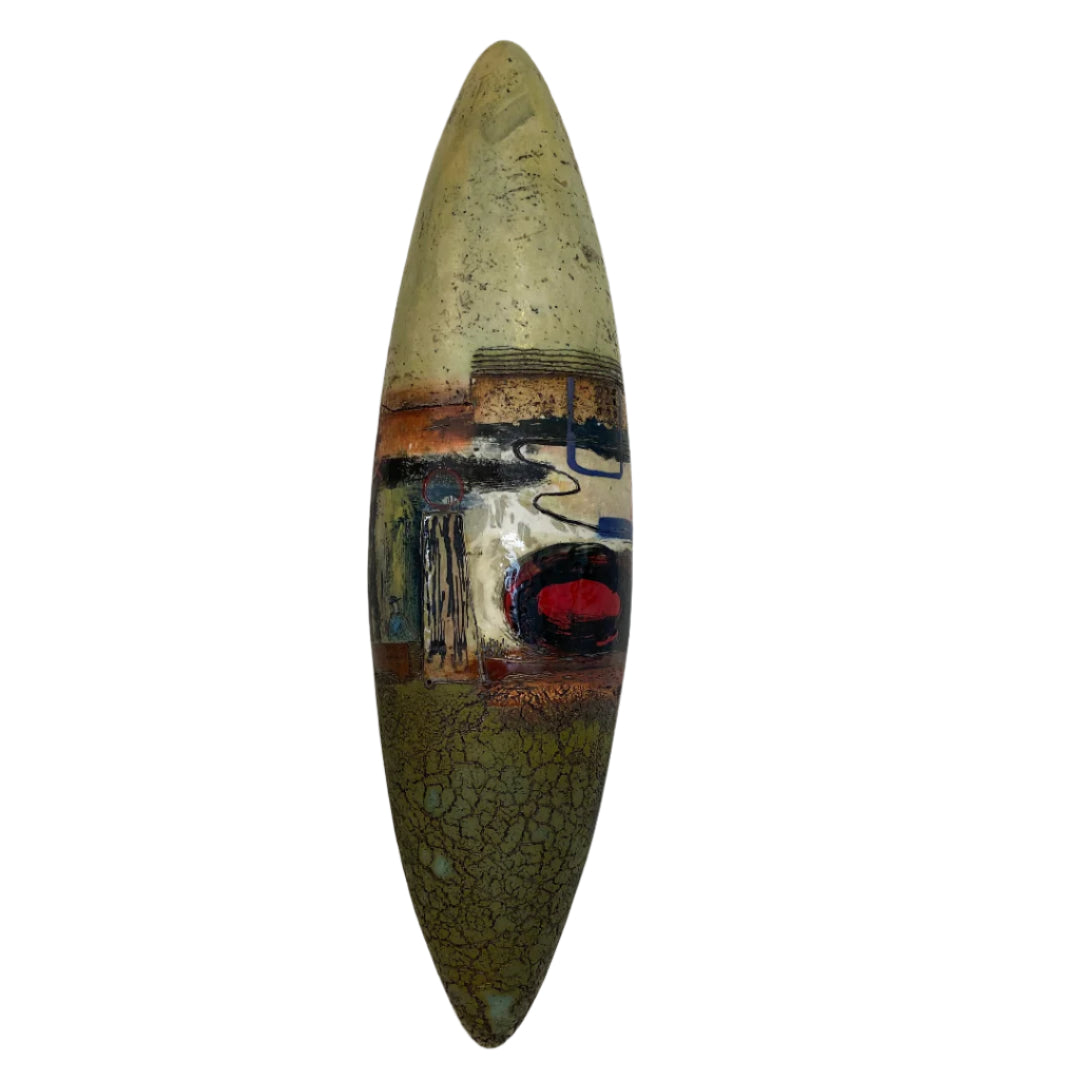 Ceramic Pointed Shield | Man with Blue Hat