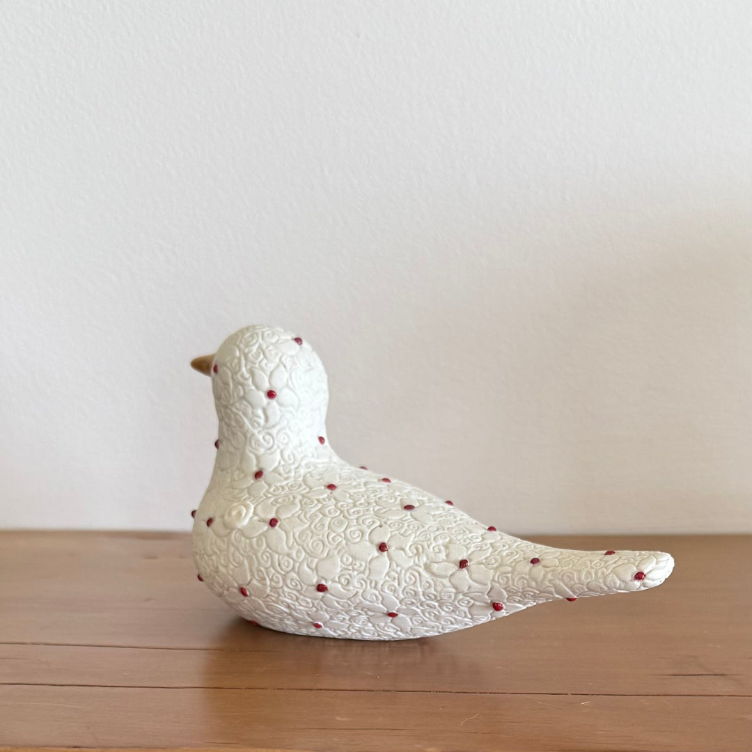 Intaglio White Bird