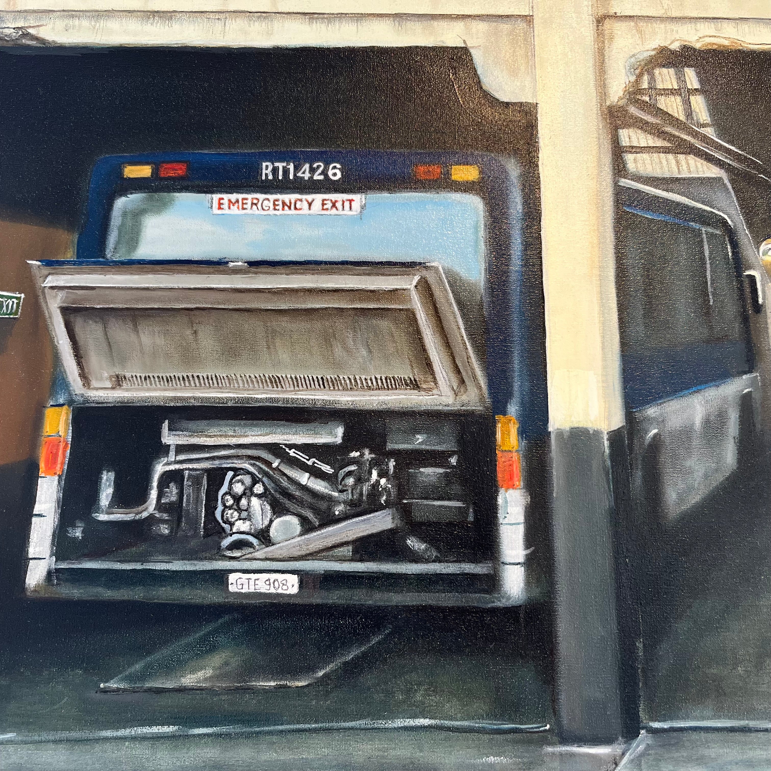 Birkenhead Bus Depot | Oil Painting on Canvas