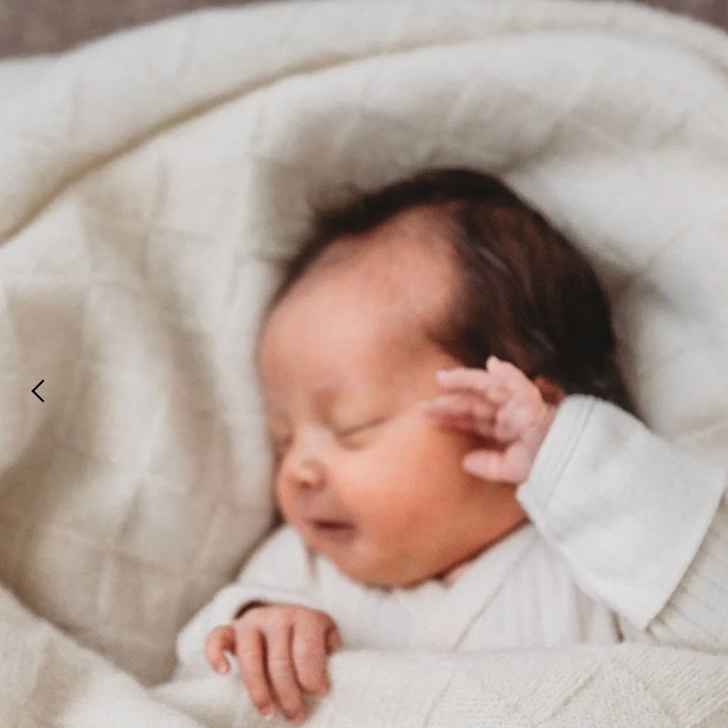 Bohepe Wool Basket Weave Blanket