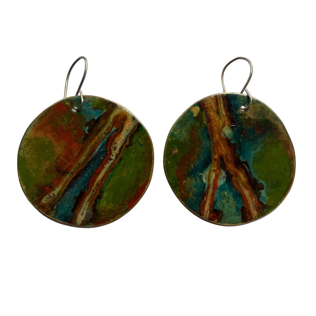 Large Disc Earrings