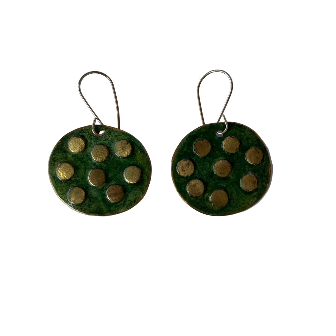 Dot Disc Earrings
