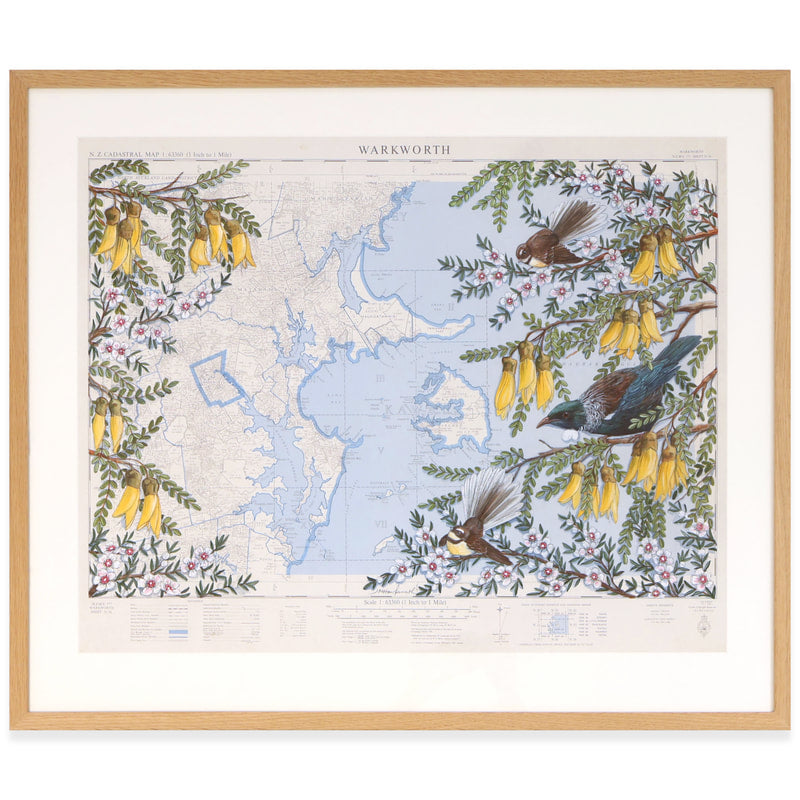 Warkworth | Acrylic On Marine Chart | Original