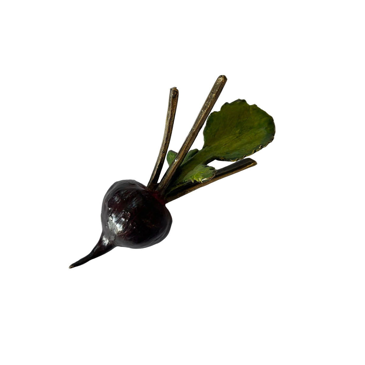 Bronze Radish With Leaves
