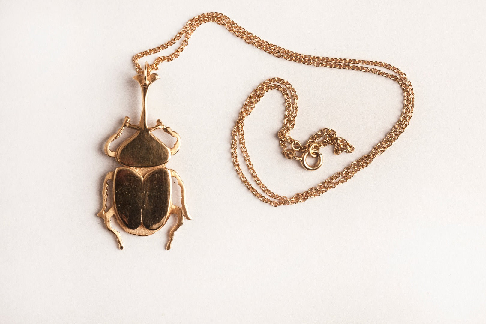 Kabutomushi 14ct Gold Plate Necklace