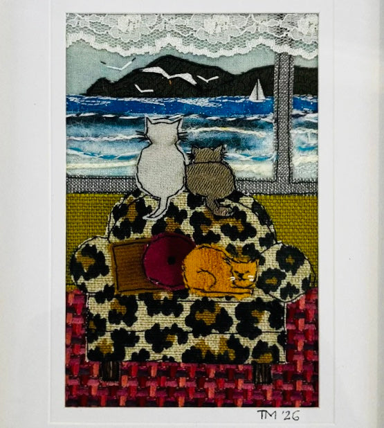 Little Wimsies Textile Art | Cat Life
