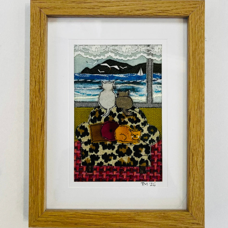 Little Wimsies Textile Art | Cat Life