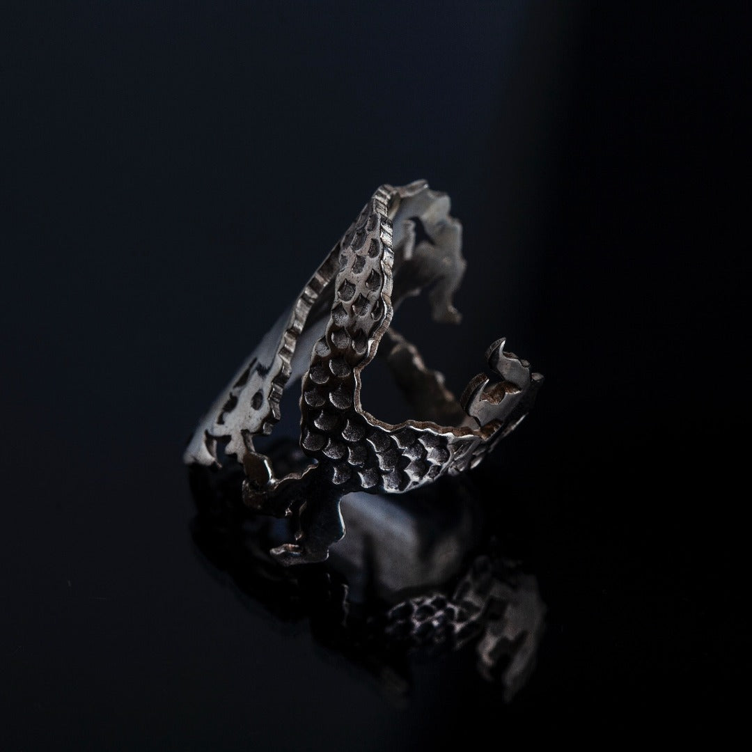RYU Benevolent Dragon Silver Ring
