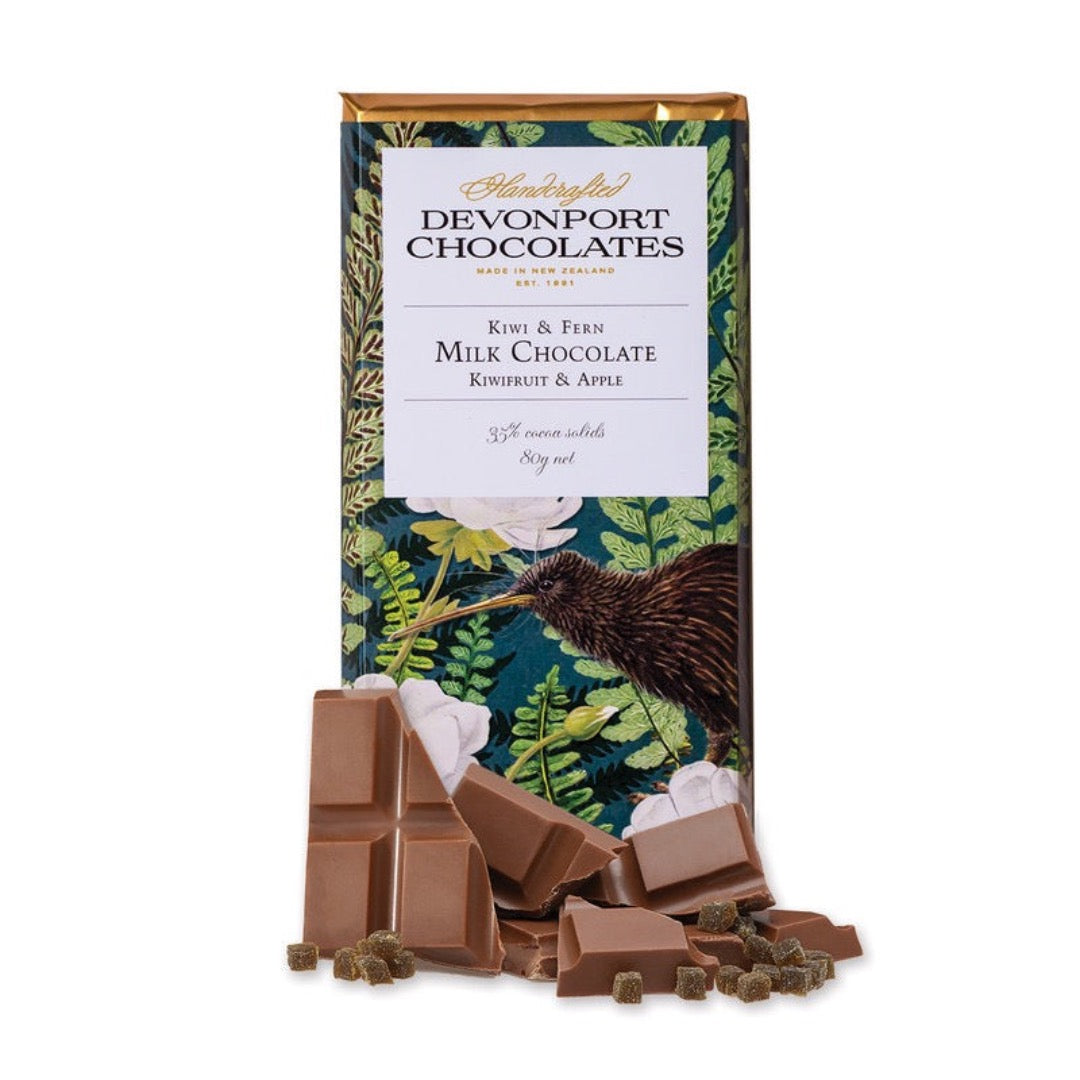 Kiwifruit & Apple Milk Chocolate Bar