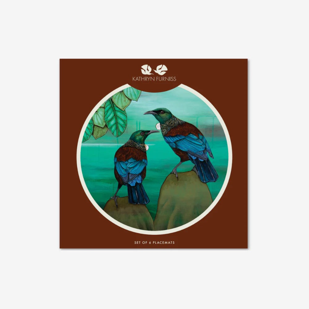 Circular Coasters | NZ Birds | Boxed Set Of 6