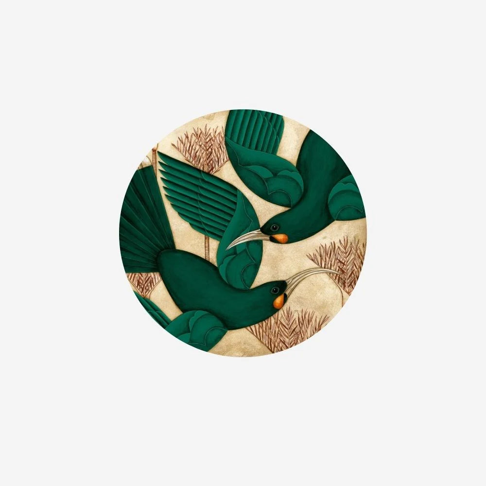 Ceramic Coaster | This Is Love | Huia Birds