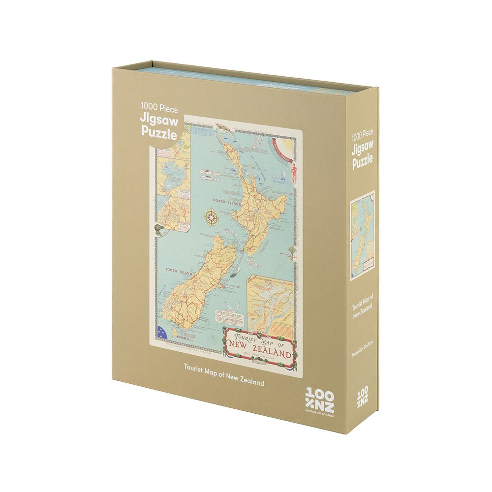 Tourist Map Of NZ 1000 Pce Jigsaw Puzzle