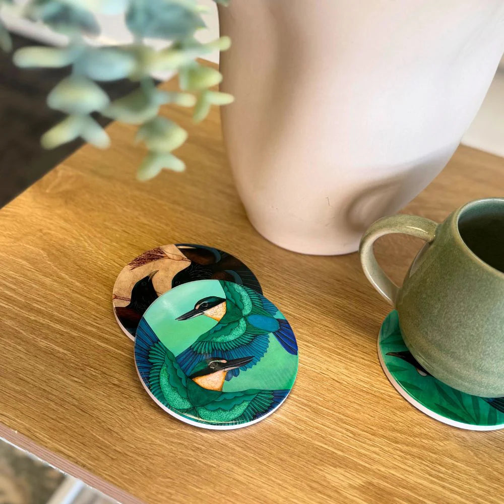 Ceramic Coaster | Sacred | Kotare Birds
