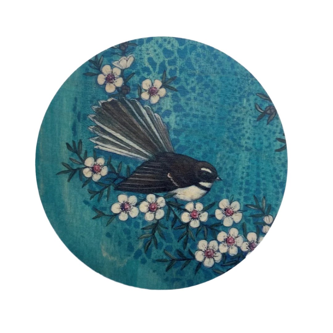 Turquoise Native Bird Wall Discs